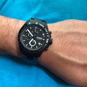Men’s Fossil Chronograph Watch Black